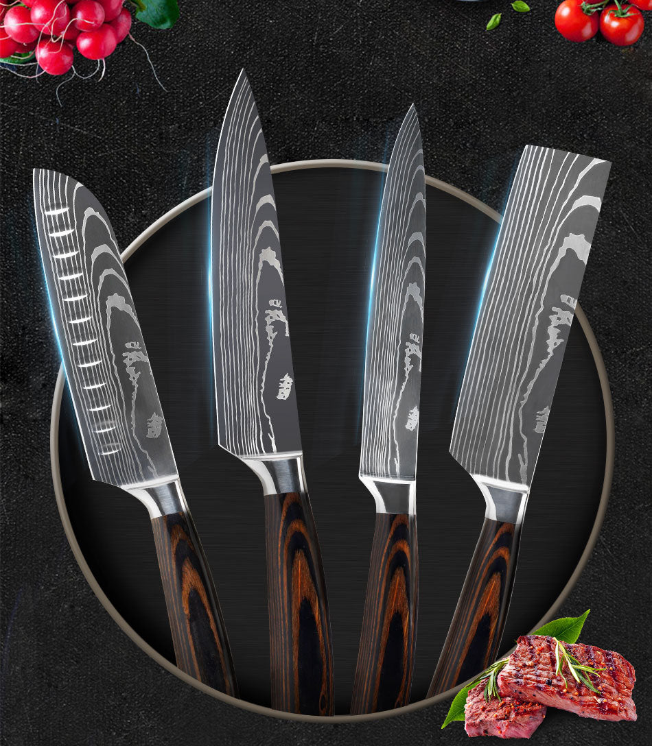 Chef Knives Kitchen Knives Cleaver and Slicing Knife Set
