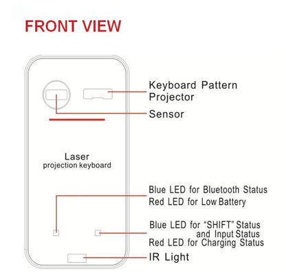 Buy LEING FST Virtual Laser Keyboard Bluetooth Wireless Projector