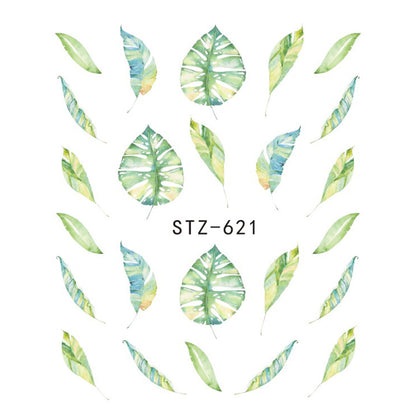 Buy Cute Butterfly Flower Nail Sticker Water Transfer Design.