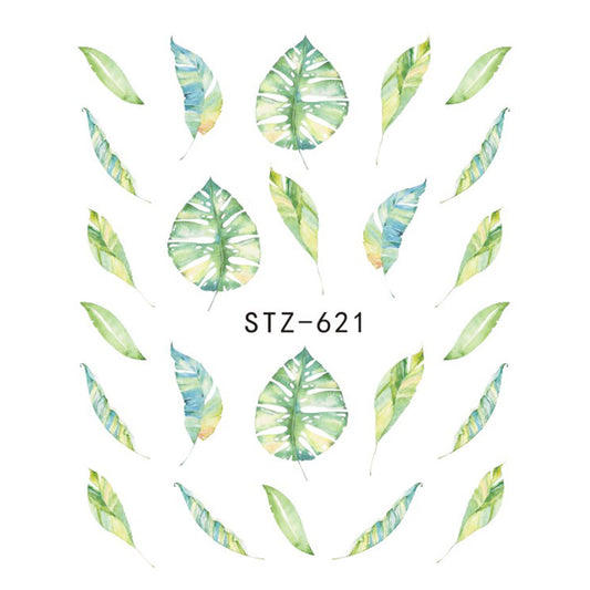 Buy Cute Butterfly Flower Nail Sticker Water Transfer Design.