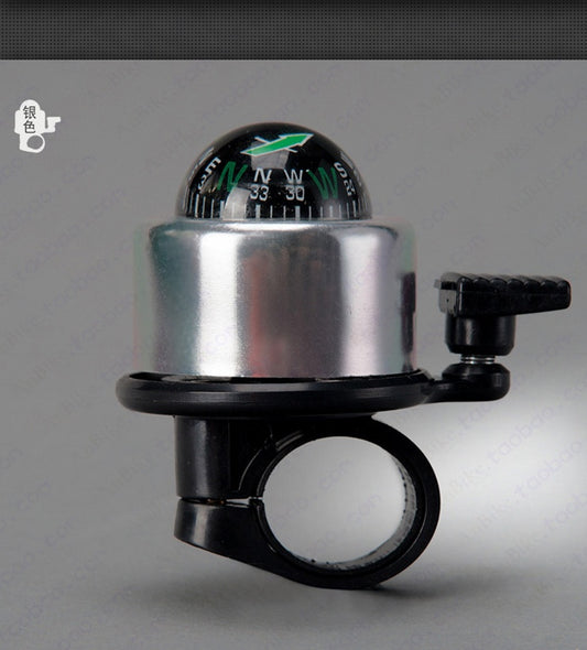Bicycle Handlebar Ring with Compass & Horn Bell Ride in Style