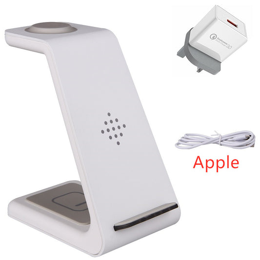 3 in 1 Fast Charging Station Wireless Charger Phone Stand