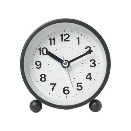 Silent Metal Alarm Clock Dual Display for Bedroom Comfort