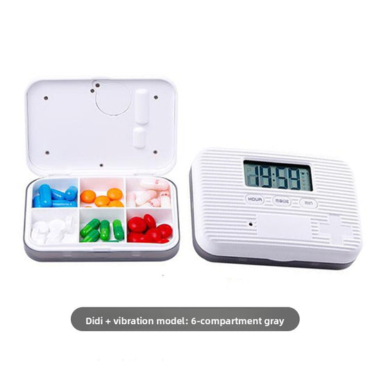 Smart Weekly Pill Organizer with Alarm Reminder Support