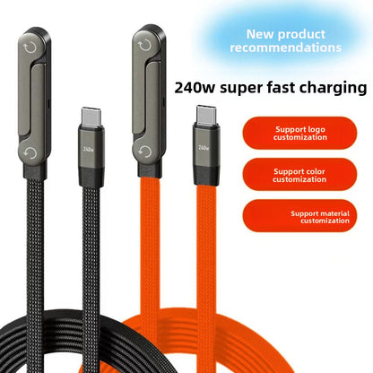 240W Angled Fast Charging Data Cable