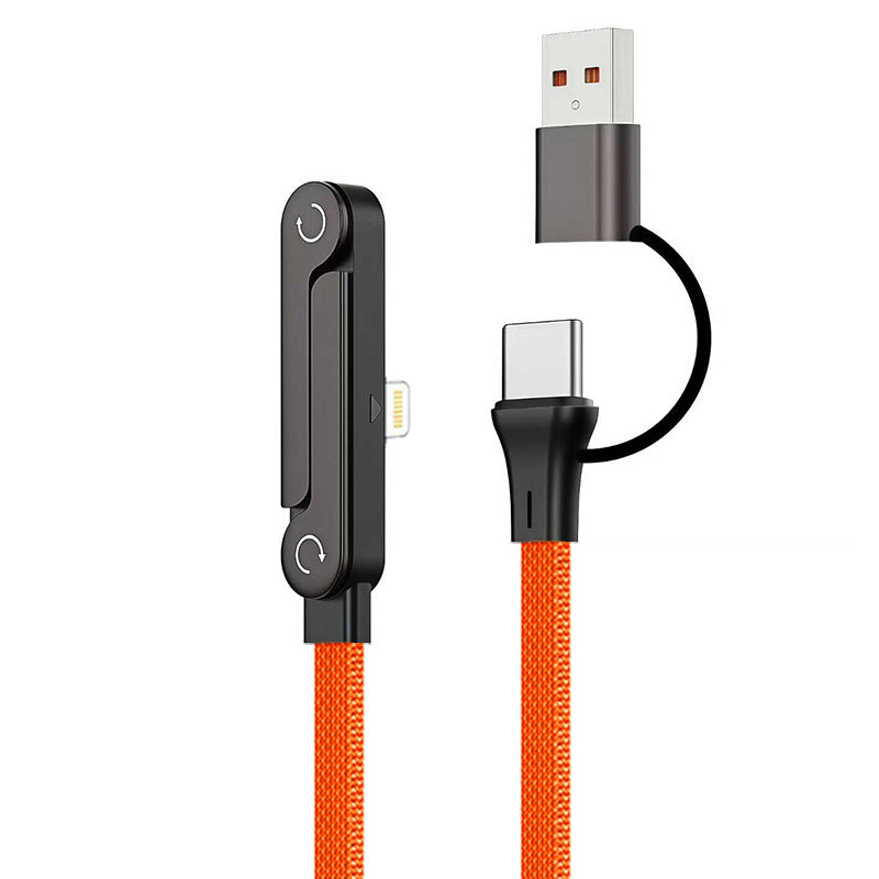 240W Fast Charging Cable with Phone Stand