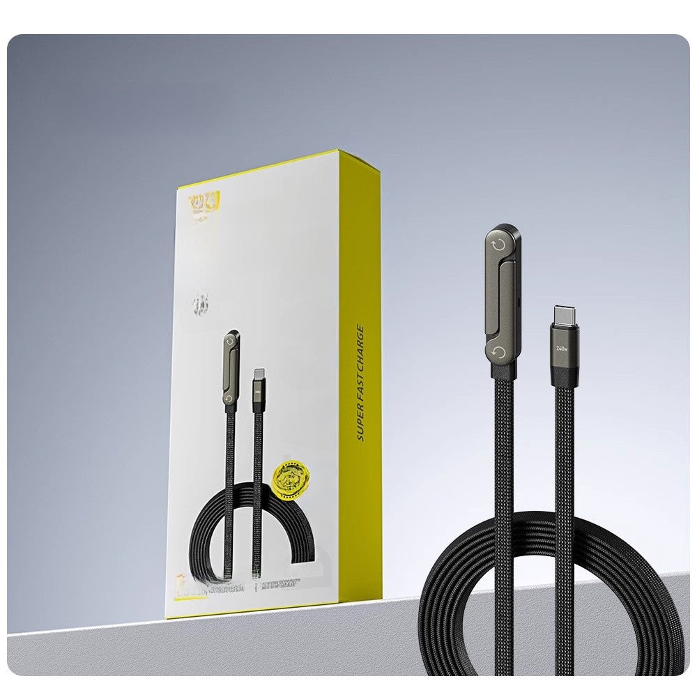 240W fast charging data cable with stand