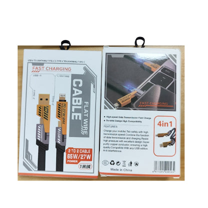 240W Fast Charging LED Data Cable with Multi-Connectors