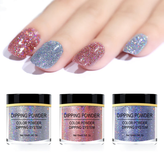Sparkling Laser Glitter Nail Powder for Professional Nails