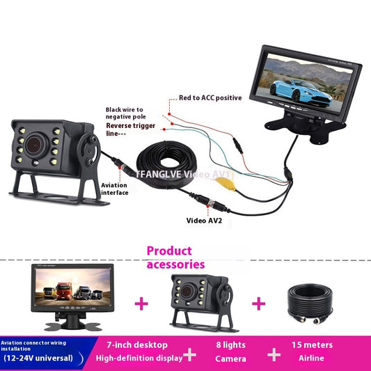 7 Inch Car Reversing Monitor Desktop Display for Parking