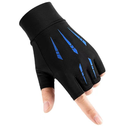 Buy Summer Ice Silk Half-Finger Gloves With Non-Slip Grip Online