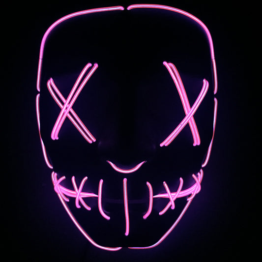 Halloween LED Glowing Full Face Mask for Party and Costume