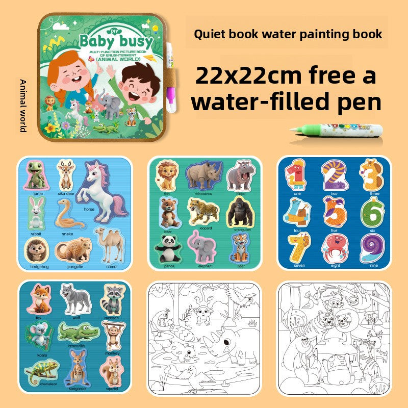Reusable Magic Water Drawing Book for Kids Creative Learning