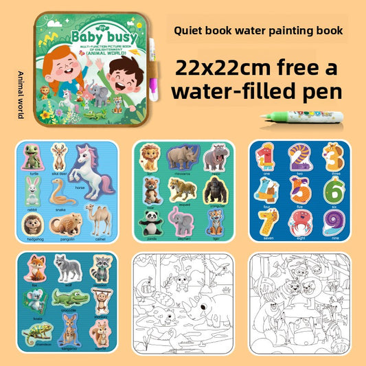 Reusable Magic Water Drawing Book for Kids Creative Learning