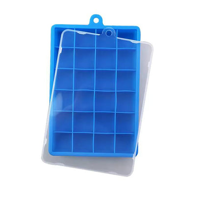 Silicone Ice Cube Tray with Cover for Freezer Ice Storage