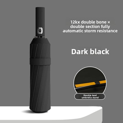 24-Bone Double Keel Fully Automatic UV Protection Umbrella