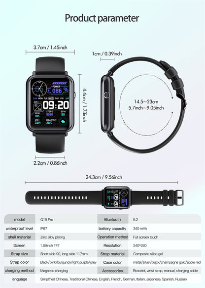 Smart Waterproof Watch – Stylish, Durable, and Functional
