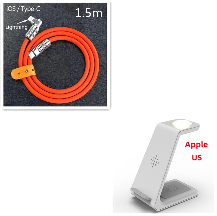 3 in 1 Fast Charging Station Wireless Charger Phone Stand