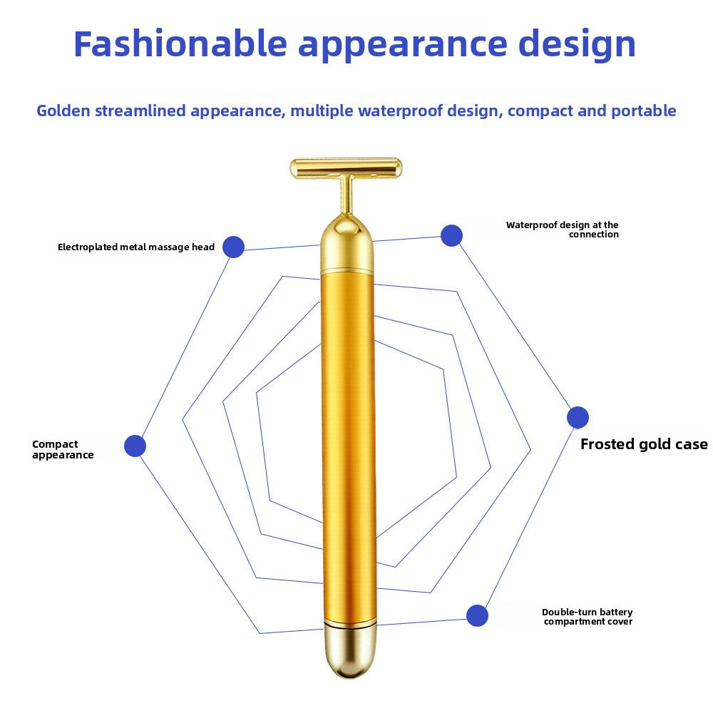 24K Gold Electric Massage Stick