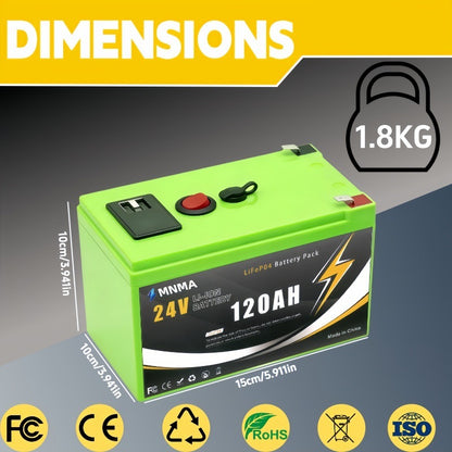 24V120Ah Lithium Iron Phosphate Battery Pack