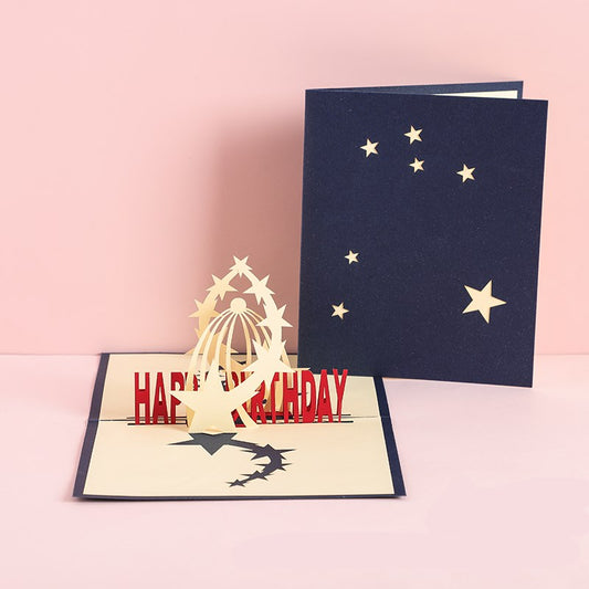 Buy 3D Laser Cut Handmade Sakura Kissing Lover Greeting Card