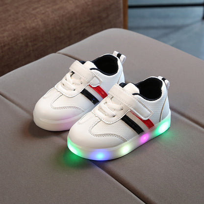 Buy Kimmy White LED Sneakers – Stylish Light-Up Shoes for Kids