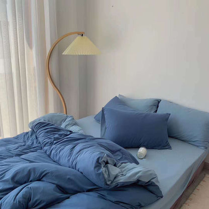 Fashionable Simple Hit Pigment Color Bed Sheet for Bedroom