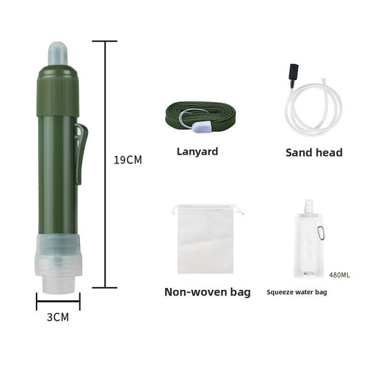 Water Filter Straw for Outdoor Adventures and Emergency Use