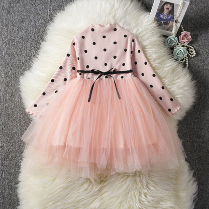 Buy Baby Girls Long Sleeve Tutu Dress – Spring Winter Party Wear