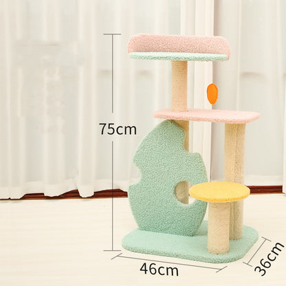 Cat Life Supplies Large Scratching Post and Toys for Cats