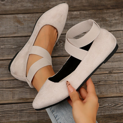 Lightweight Retro Women's Shoes Comfortable Round-Toe Design