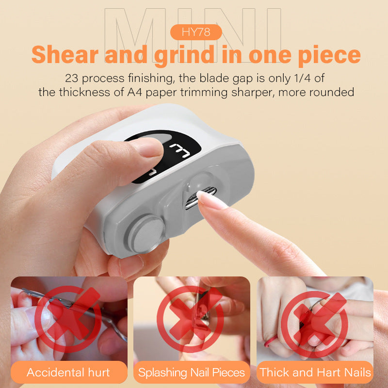 Electric Nail Clipper for Smooth Nail Trimming and Care Use
