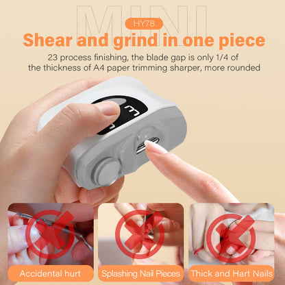 Electric Nail Clipper for Smooth Nail Trimming and Care Use