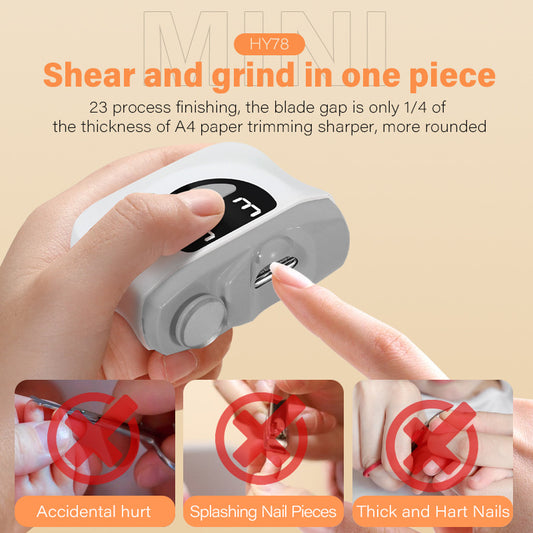 Electric Nail Clipper for Smooth Nail Trimming and Care Use
