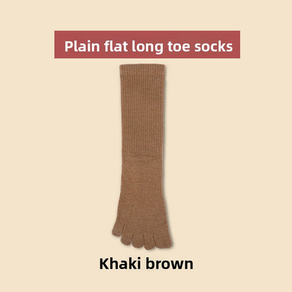 Merino Wool Five-Toe Breathable Socks for Outdoor Comfort
