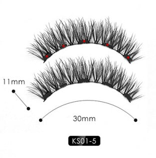 Magnetic Liquid Eyeliner with False Eyelashes and Tweezer