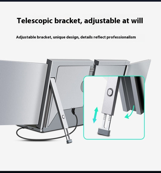 Portable Multi-Screen Display Notebook Sub-Screen Single Dual