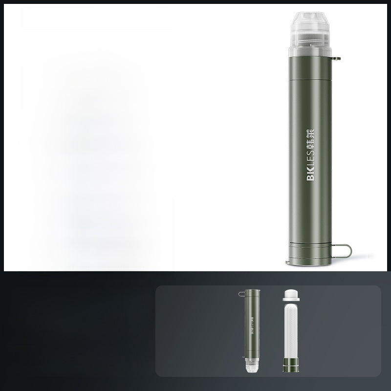 Portable Outdoor Water Purifier with Direct Drink Filter