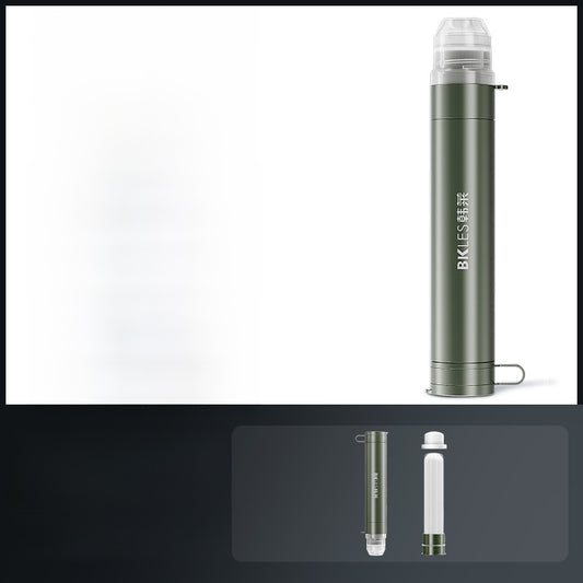 Portable Outdoor Water Purifier with Direct Drink Filter