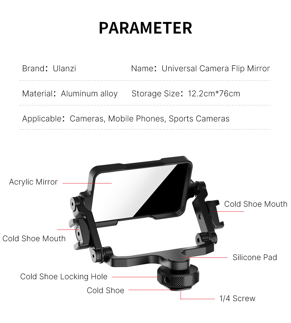 Ulanzi PT-14 Vlog & Selfie Accessories for SLR Camera Support