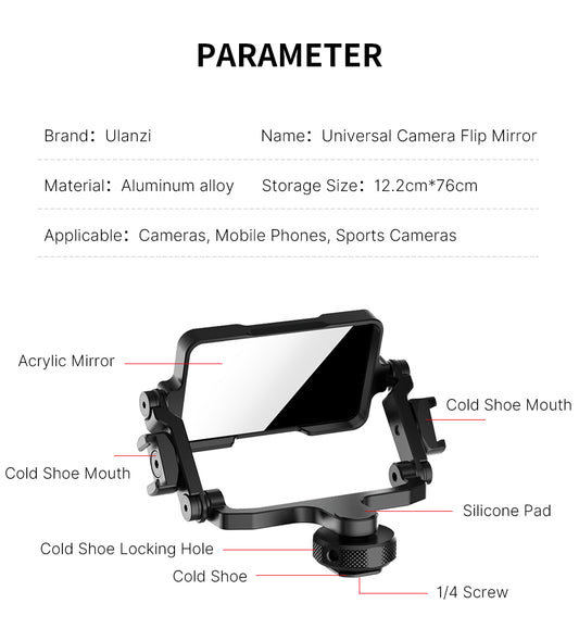 Ulanzi PT-14 Vlog & Selfie Accessories for SLR Camera Support