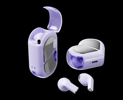 Transformable Heart-Shaped Bluetooth Earbuds Stylish Sound