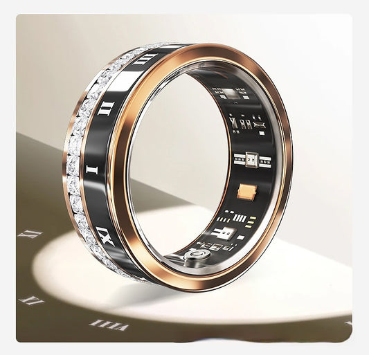 Multi‑Functional Smart Ring – Diamond Inlaid Home Wearable