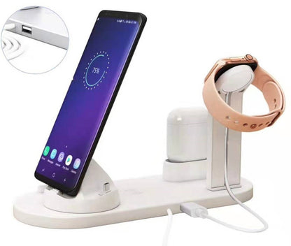 4 in 1 Fast Charging Station – Multi Device Charger Stand