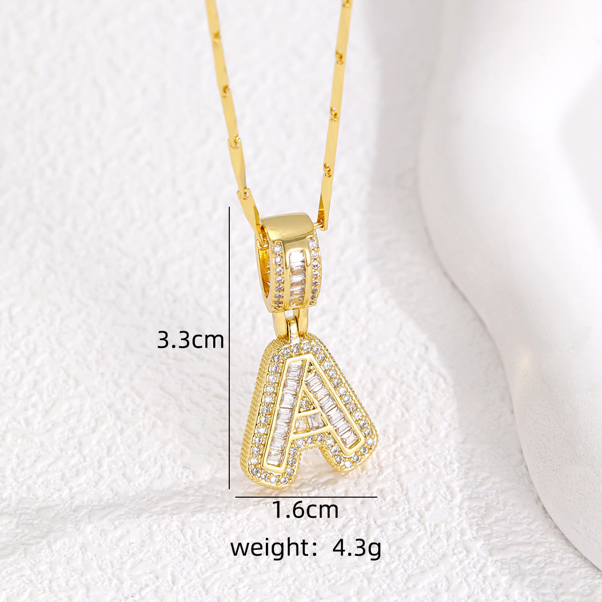 26 English Letter Necklace for Women