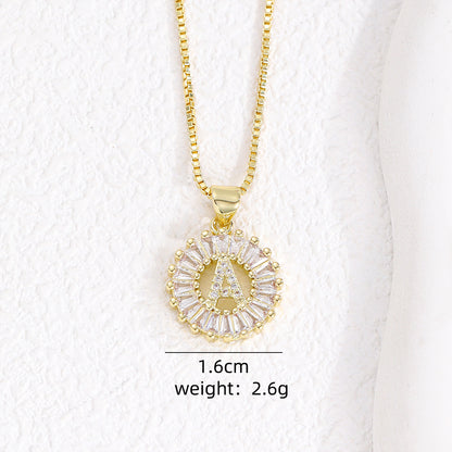 26 English Letter Necklace for Women