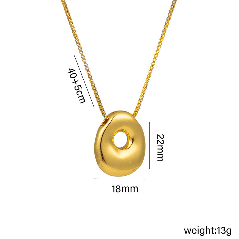 26 English Letter Pendant Necklace