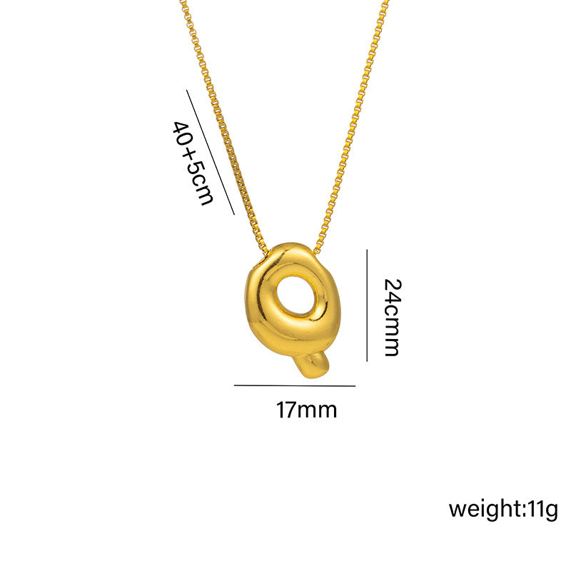 26 English Letter Pendant Necklace