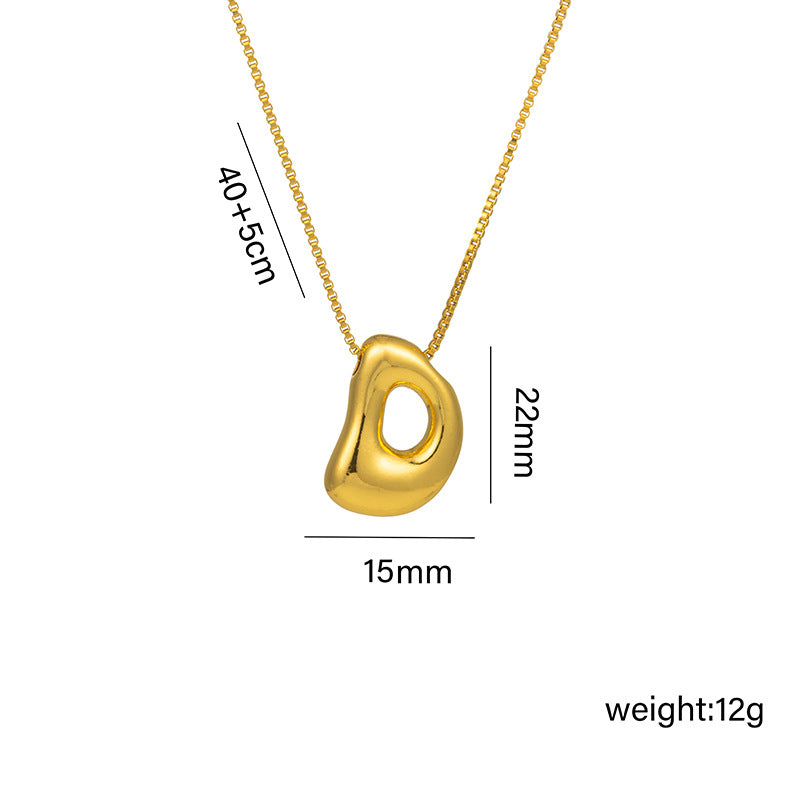 26 English Letter Pendant Necklace