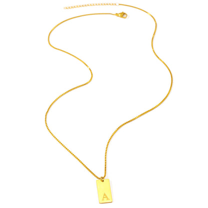 26 Letter Gold Ladies Necklace